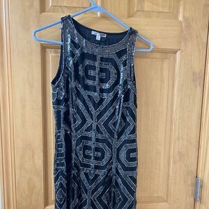 Black dress with sequins & beads